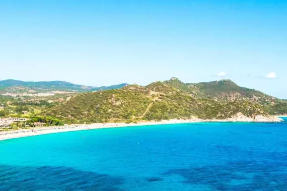 Cagliari, Sardaigne, panorama sur Villasimius