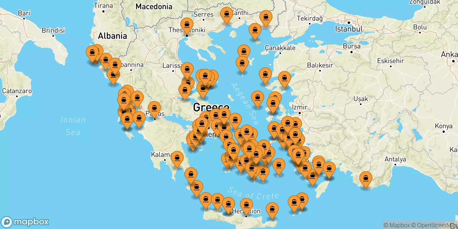 Ferry de la Grèce pour la Grèce