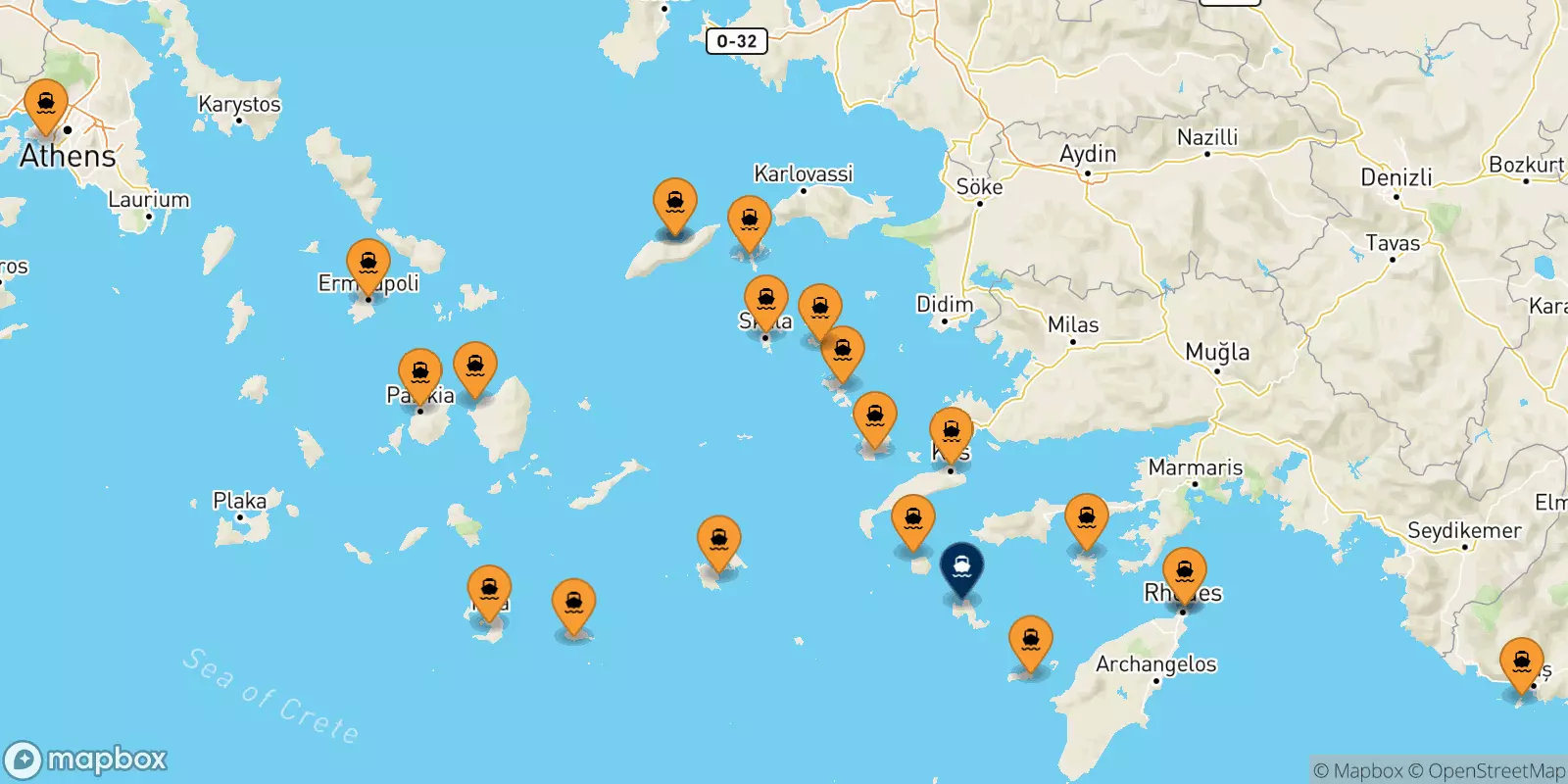 Ferry pour Tilos