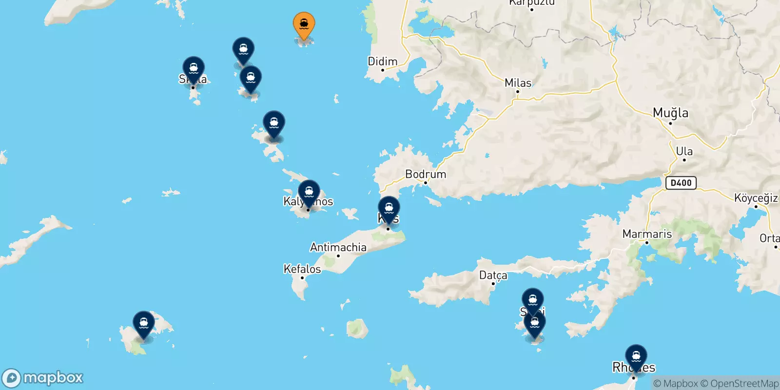 Ferry de Agathonissi pour Îles Du Dodécanèse