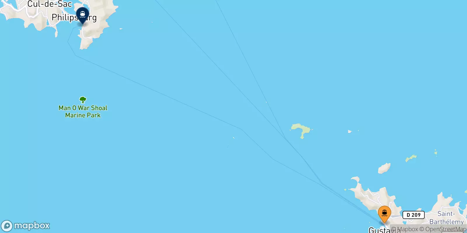 Ferry des Antilles Françaises pour les Pays-bas