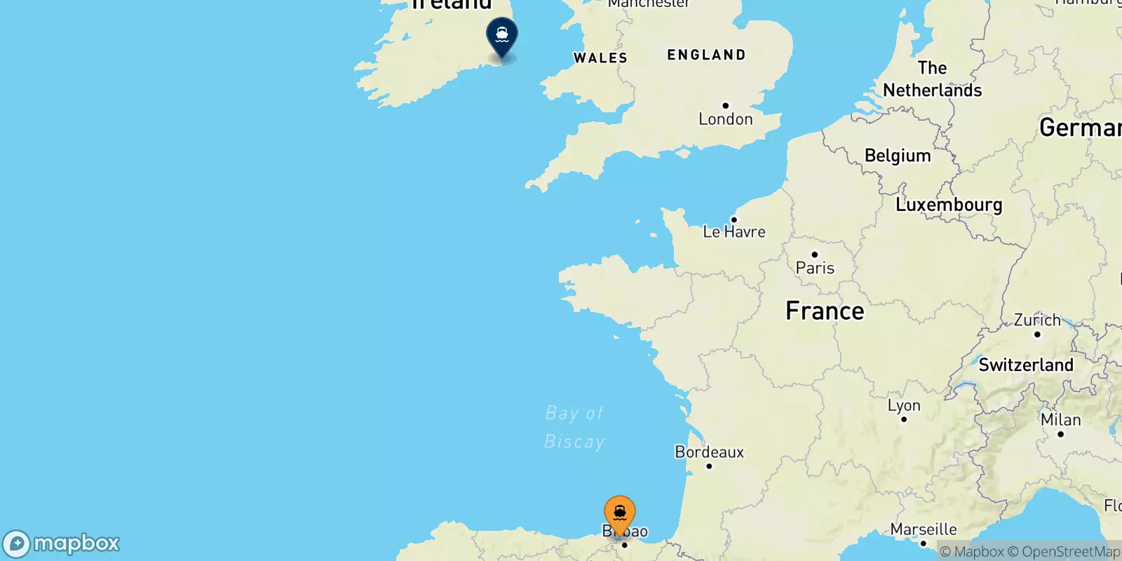 Ferry de Bilbao pour Rosslare