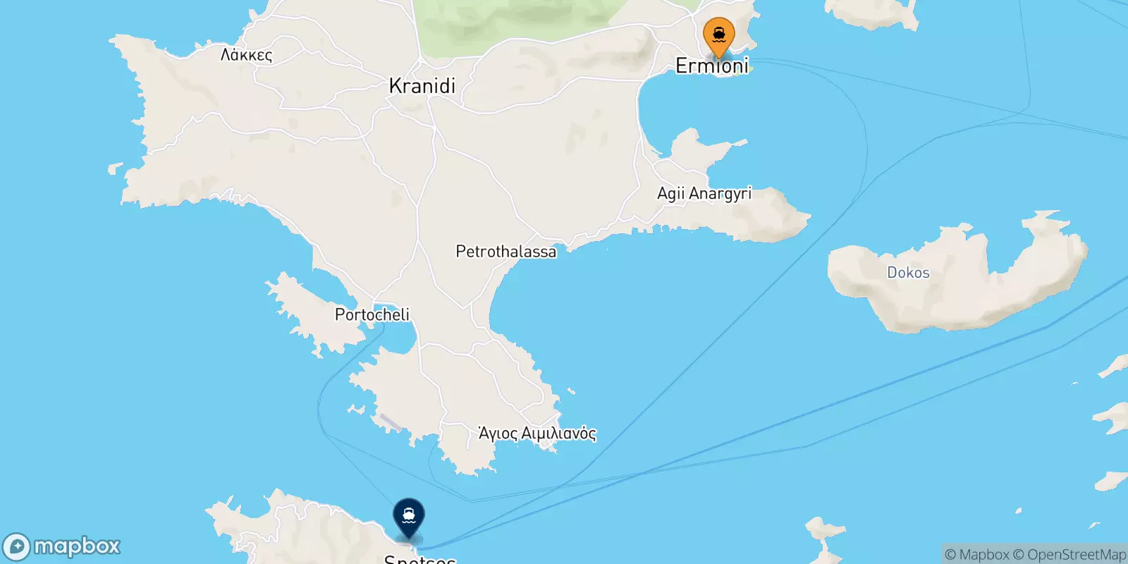 Ferry de Hermione pour Spetses