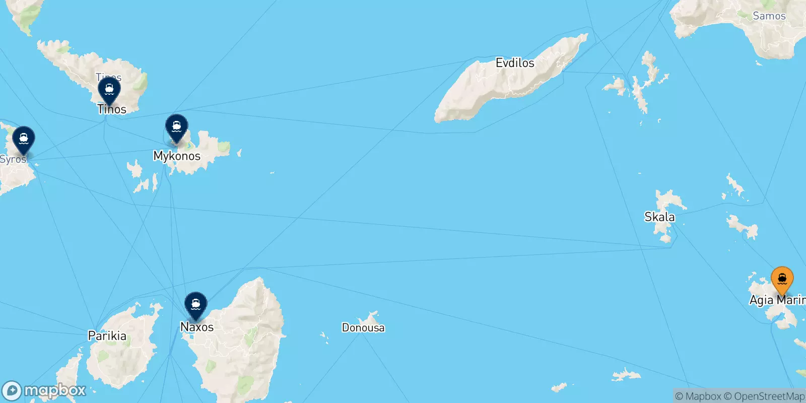 Ferry de Leros pour Îles Des Cyclades