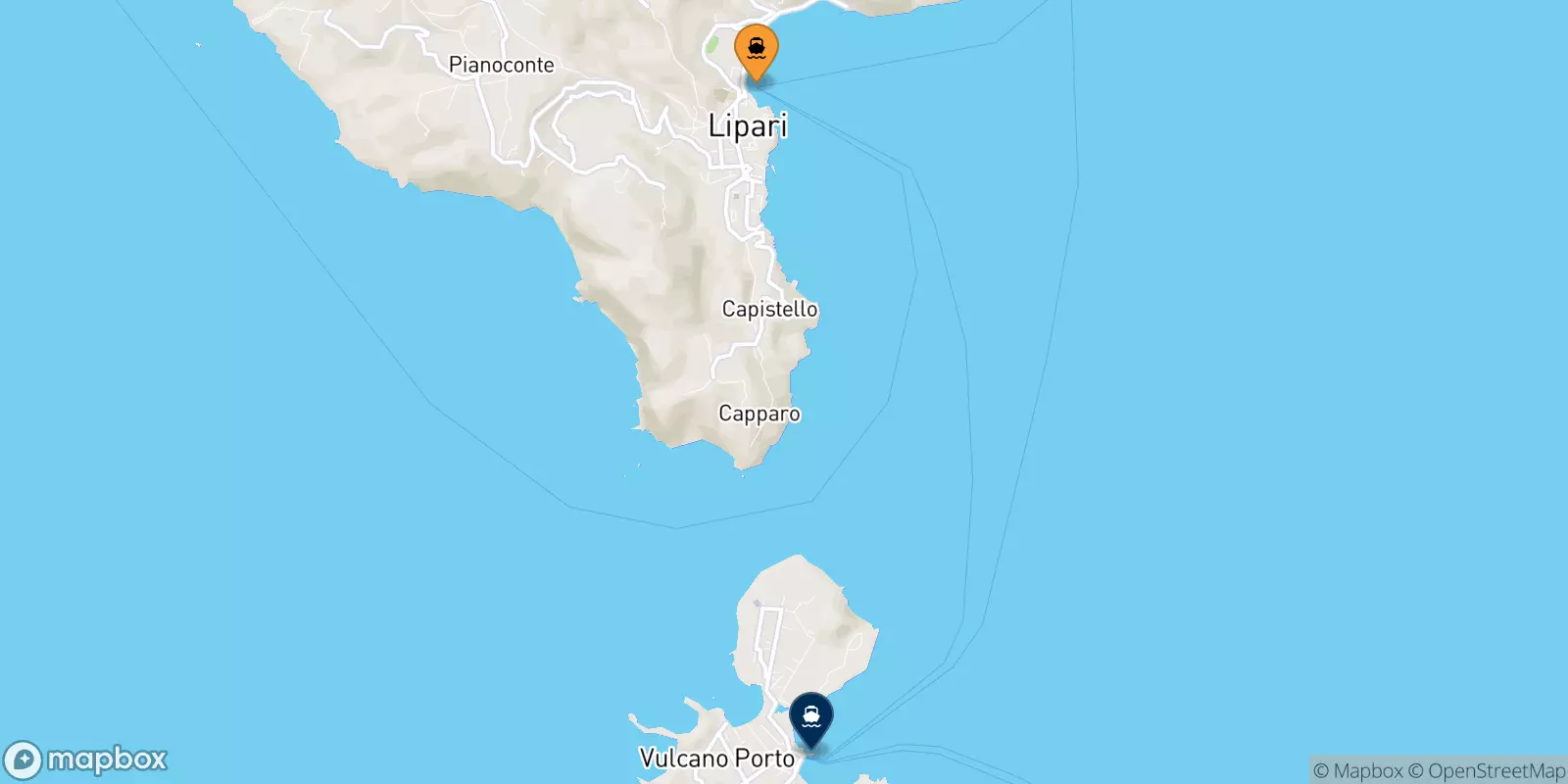 Ferry de Lipari pour Vulcano