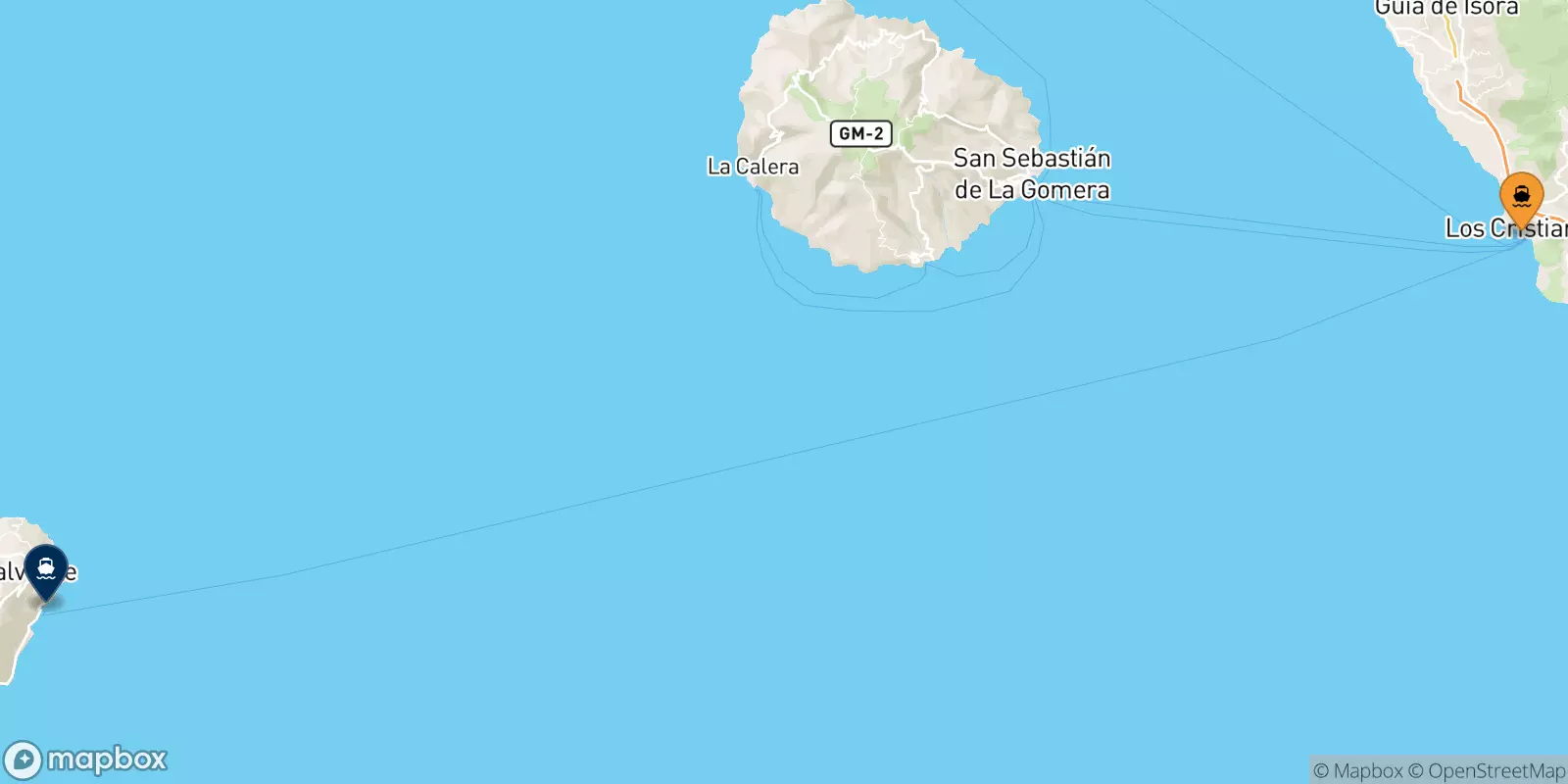 Ferry de Los Cristianos (Tenerife) pour Valverde (El Hierro)