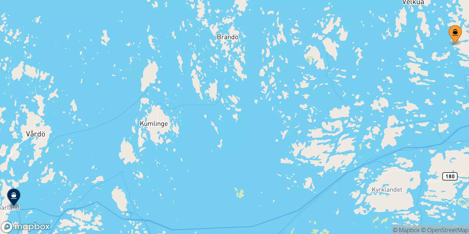 Ferry de Naantali pour Långnäs