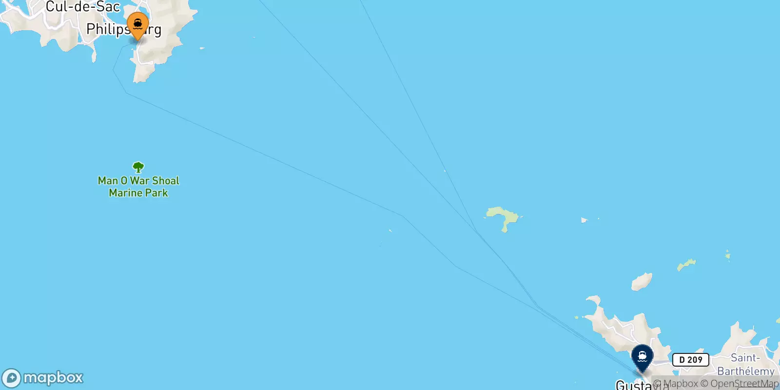 Ferry des Pays-bas pour les Antilles Françaises