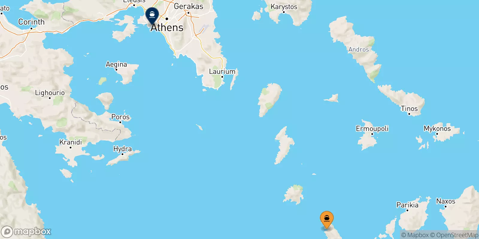 Ferry de Sifnos pour Le Pirée