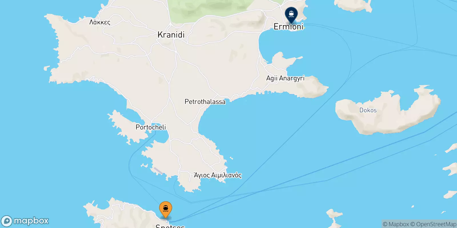 Ferry de Spetses pour Hermione