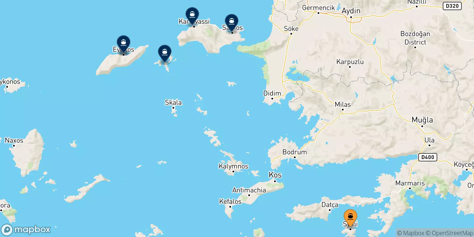 Ferry de Symi pour les Îles Égéennes