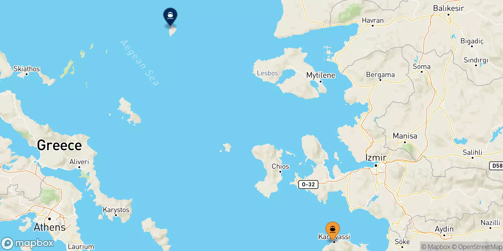 Ferry de Karlovassi (Samos) pour Agios Efstratios