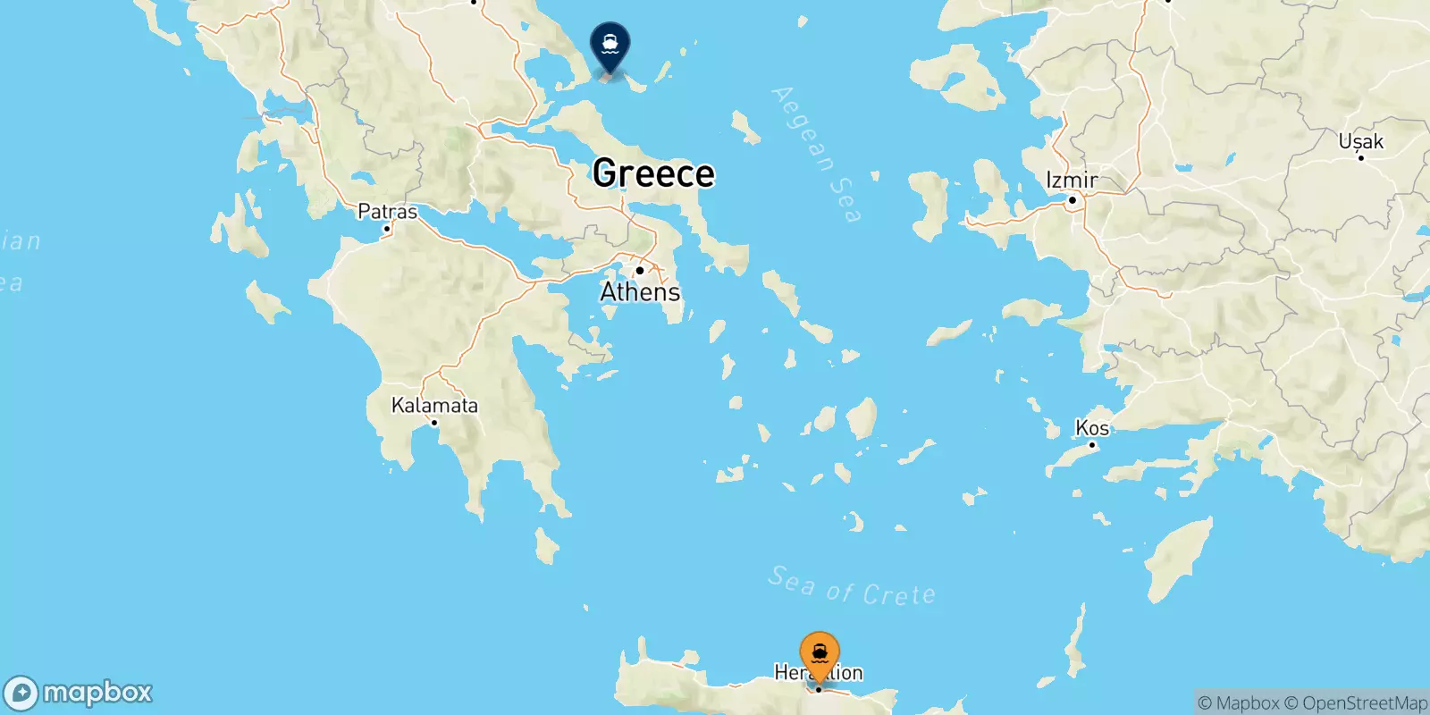 Ferry de la Crète pour les Îles Sporades