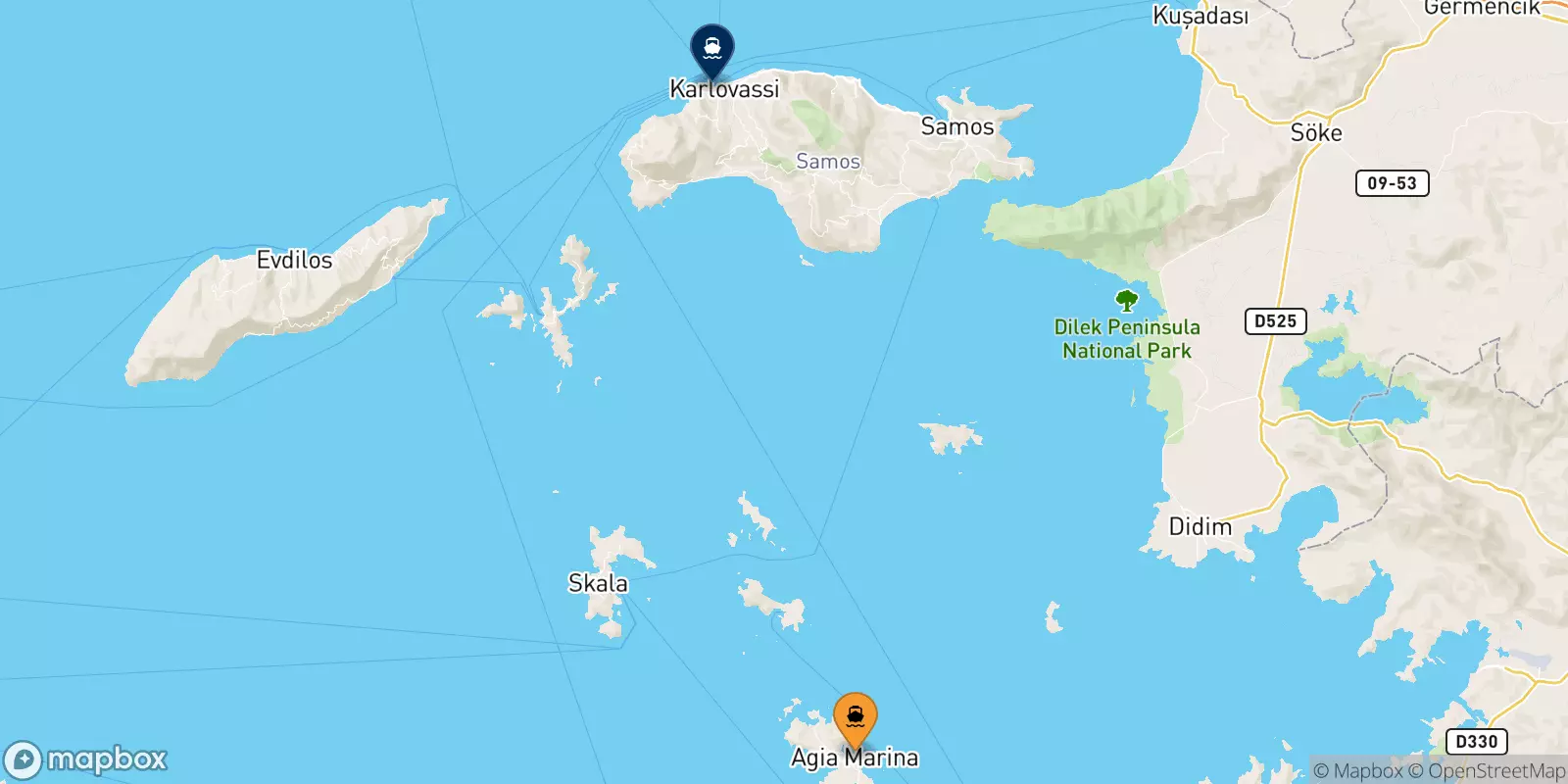 Ferry de Leros pour Karlovassi (Samos)