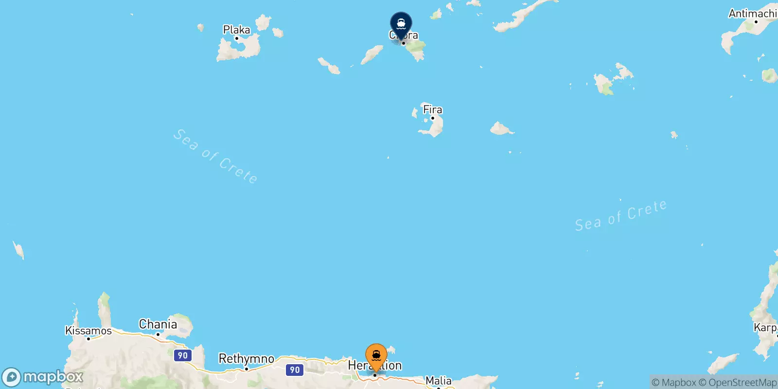 Ferry de Héraklion pour Ios