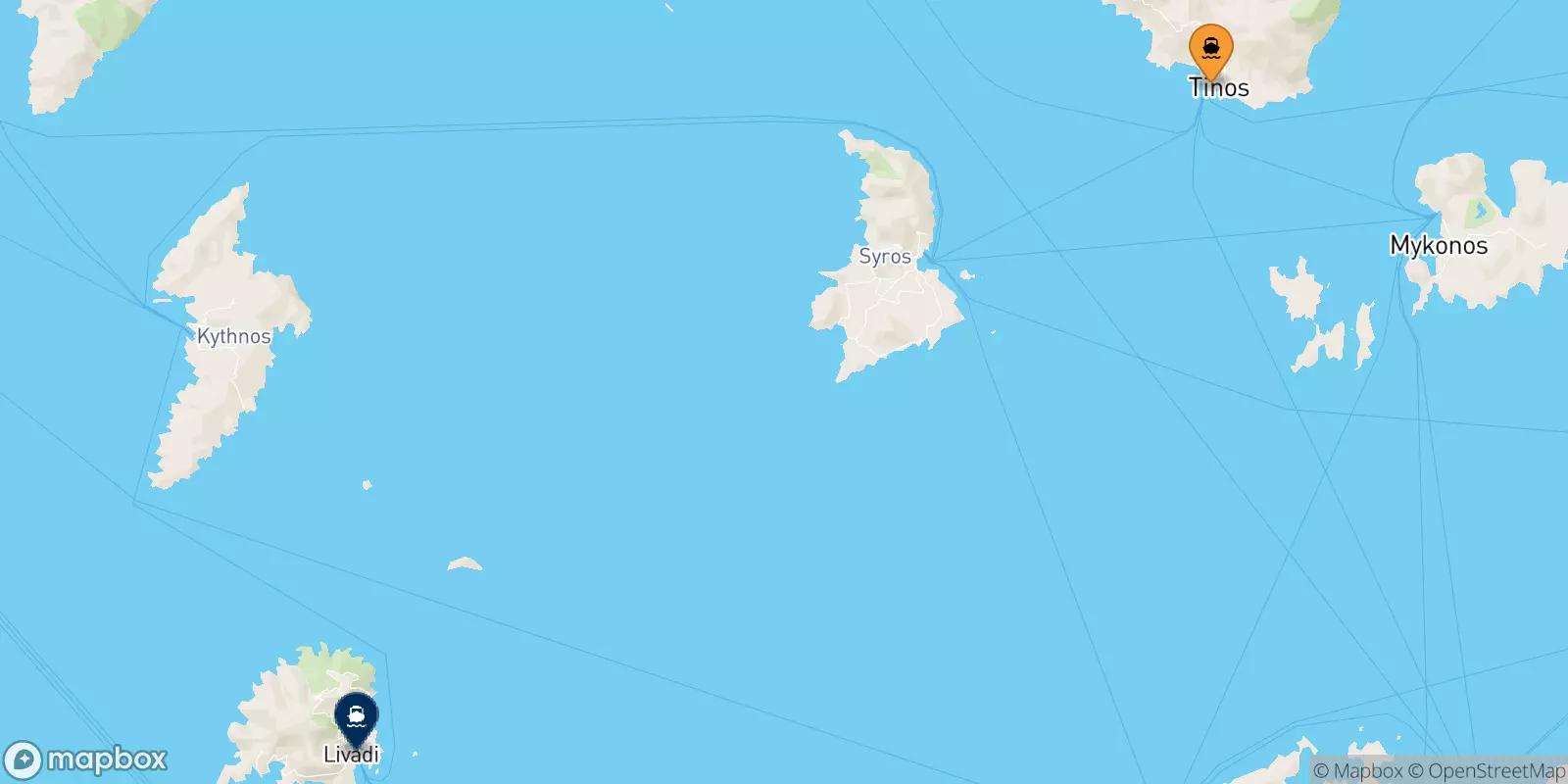 Ferry de Tinos pour Sérifos