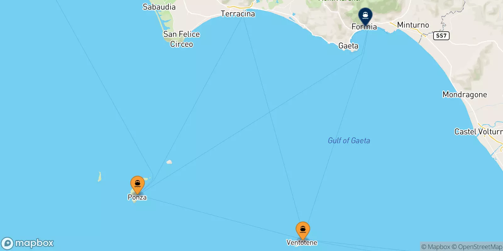 Ferry de l'Italie pour Formia