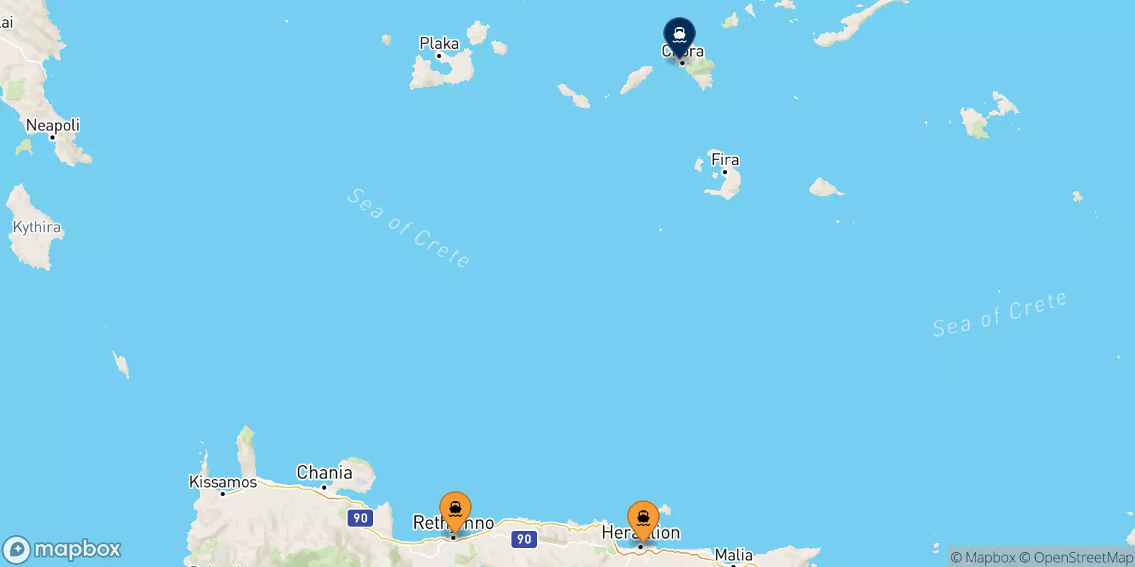 Ferry de la Crète pour Ios