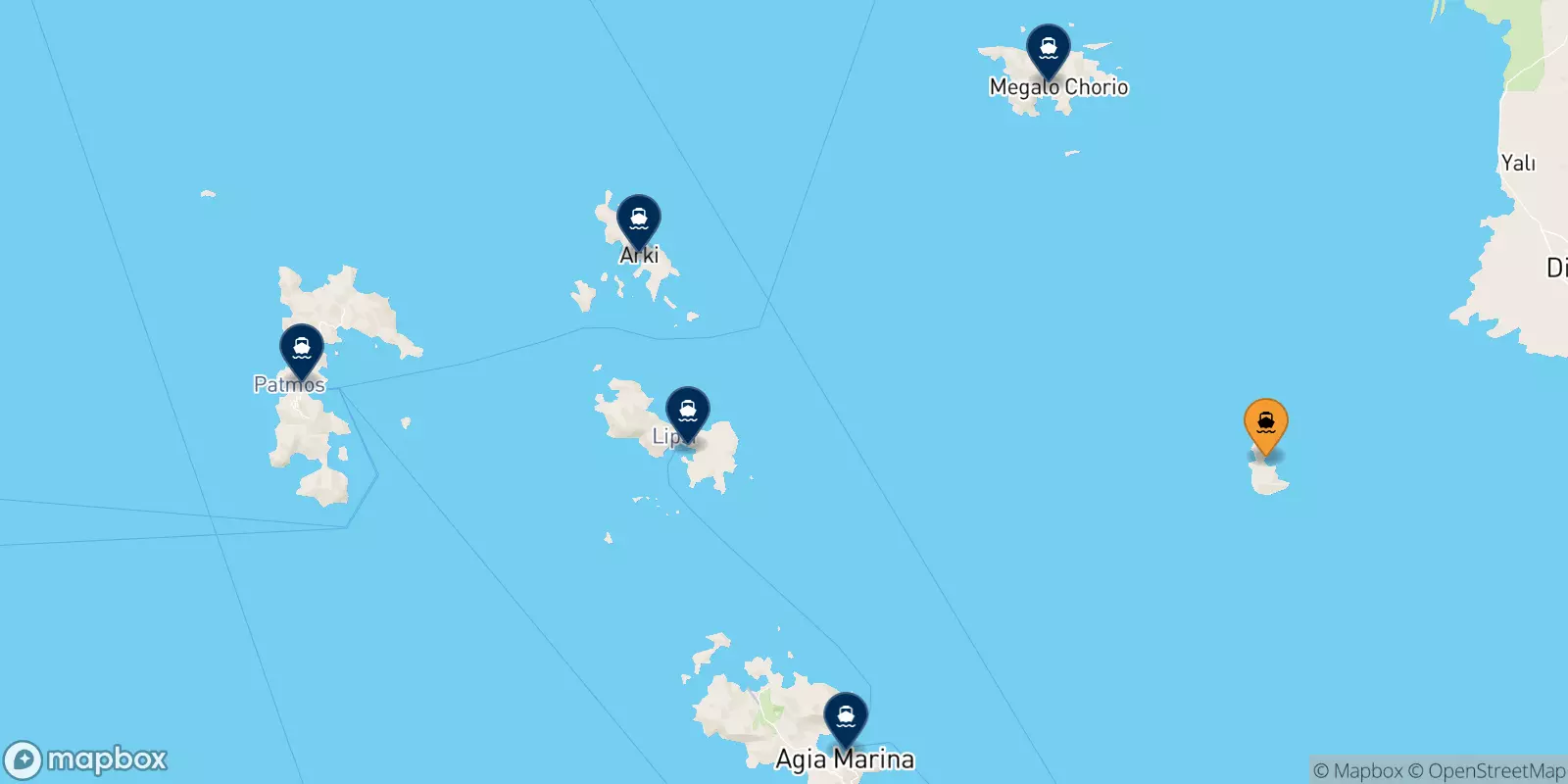 Ferry de Farmakonisi pour Îles Du Dodécanèse