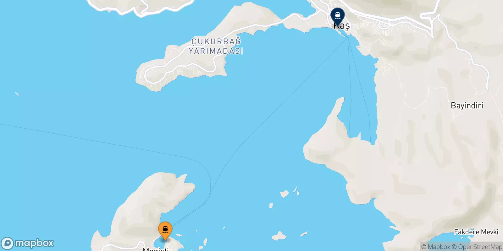 Ferry de Kastellórizo pour la Turquie