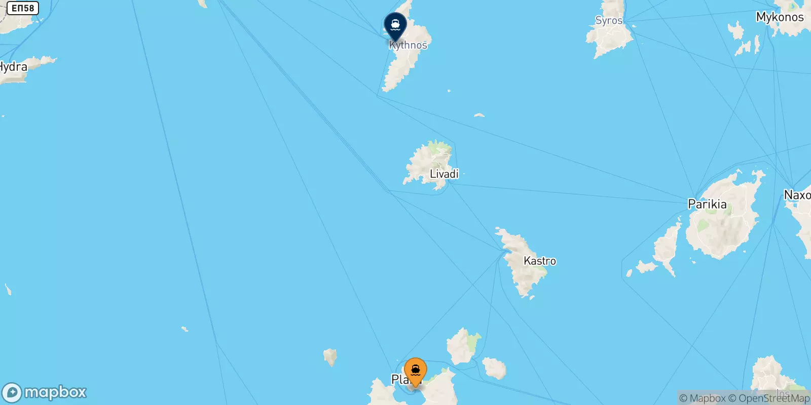 Ferry de Milos pour Kythnos