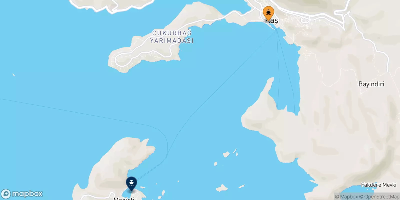 Ferry de Kas pour Îles Du Dodécanèse