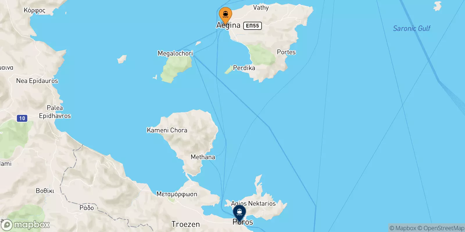 Ferry de Égine pour Hydra