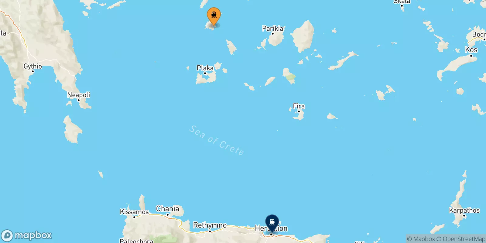 Ferry de Sérifos pour la Crète