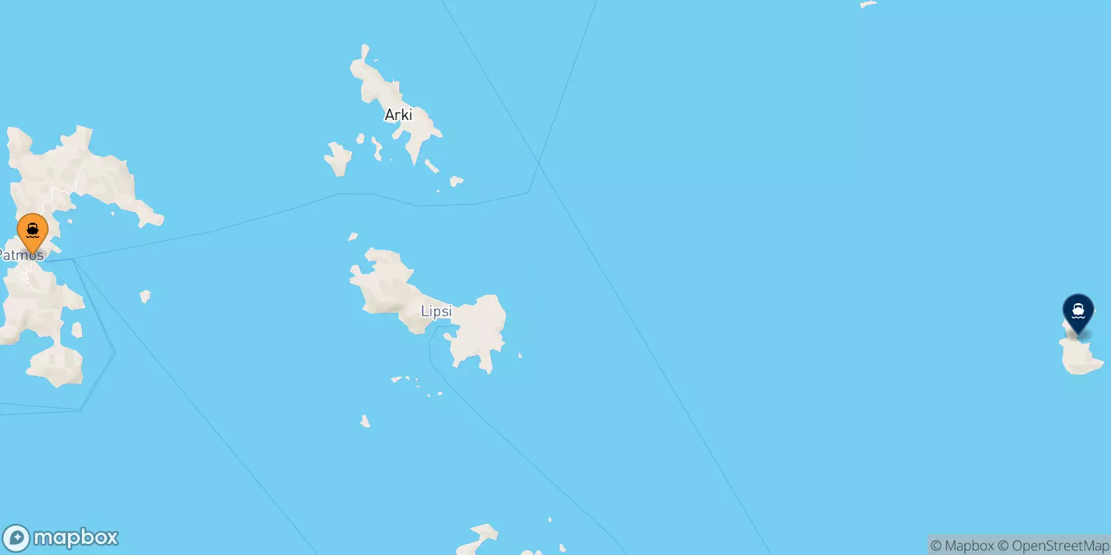Ferry de Patmos pour Farmakonisi
